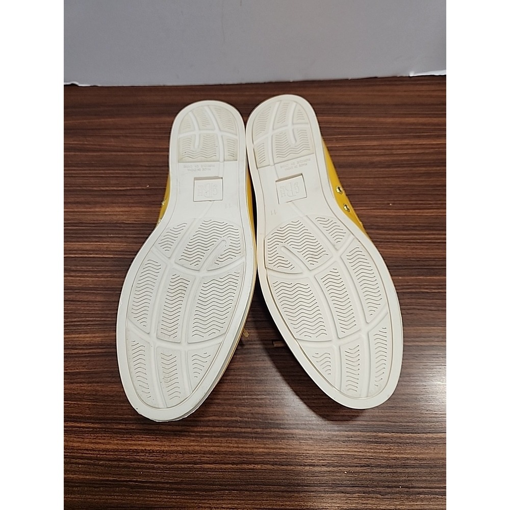 G.H. Bass & Co. Bass-Bay Sz 11 Yellow Slip On Lace Up Oxfords Women's Boat Shoes - Picture 8 of 9